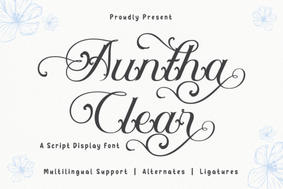 Auntha Clear: A Modern Script Font for Digital Branding