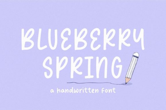 Blueberry Spring: A Handwritten Font That Feels Like Real Ink