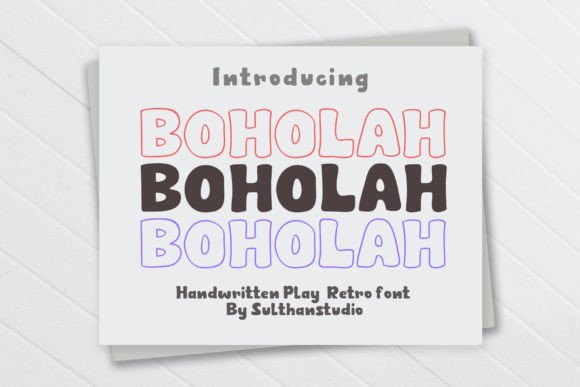 Bohola: A Playful, Hand-Drawn Script Font for Makers