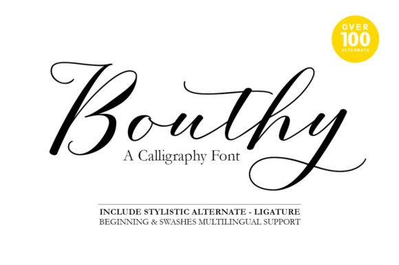 Bouthy: A Handwritten Font That Breathes Quiet Confidence