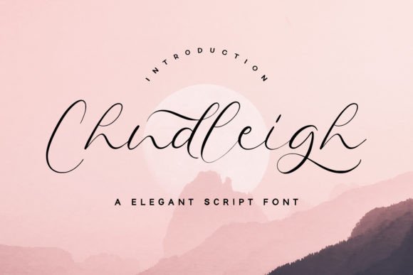 Chudleigh: An Elegant Script Font That Feels Human, Not Hand-Drawn