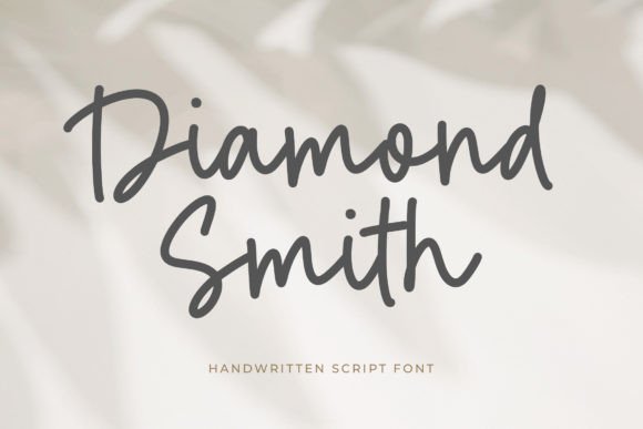 Diamond Smith: An Elegant Script Font for Editorial Design