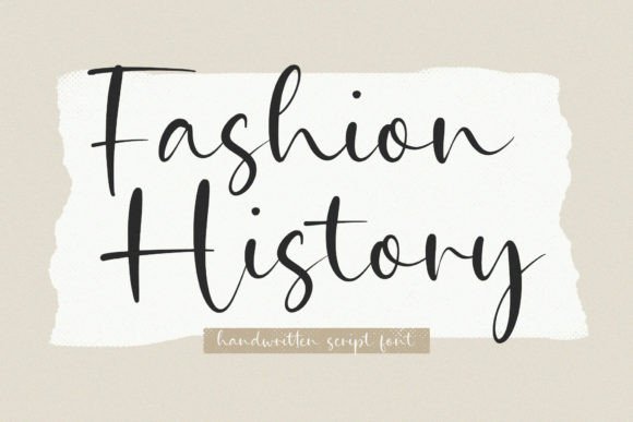 Fashion History: An Elegant Handwritten Font for Digital Branding