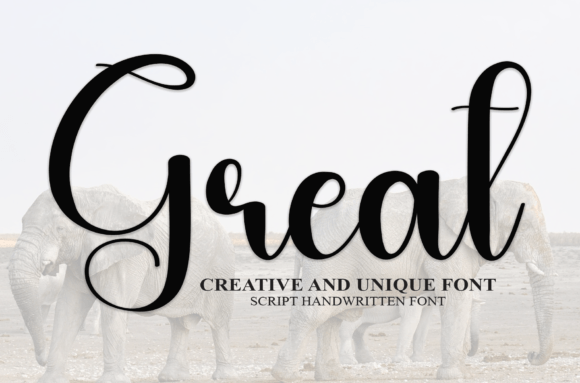 Great: A Friendly Handwritten Font for Warm Brand Identities