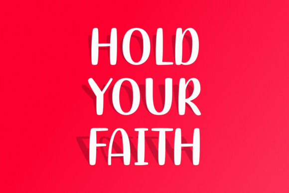 Hold Your Faith: A Friendly Handwritten Font for Warm, Human-Centered Web Design