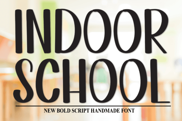 Indoor School: A Clean Handwritten Typeface for Editorial Design