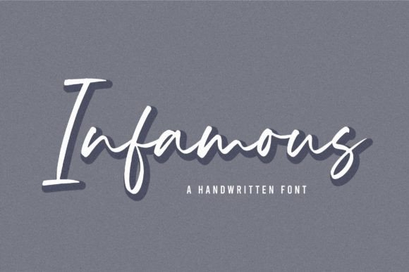 Infamous: A Refined Script Font for Elegant Brand Identity
