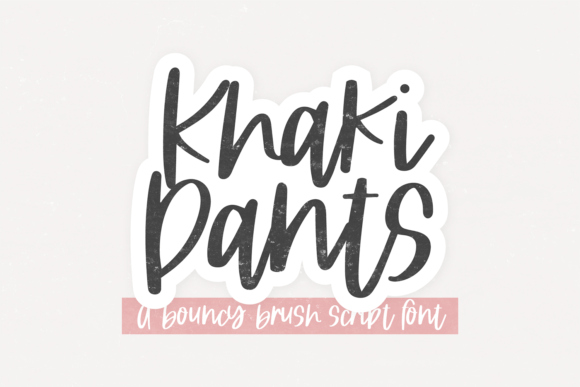 Khaki Pants: A Refined Brush Script Font for Digital Design