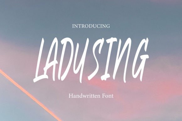 Ladusing: A Clean Handwritten Typeface for Authentic Branding