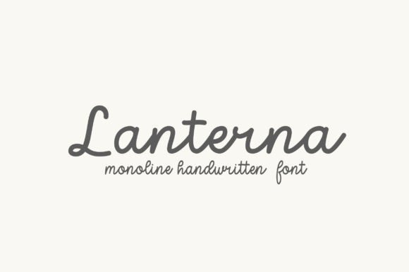 Lanterna: A Bold Monoline Cursive Font for Handmade Charm