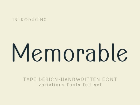 Memorable: A Handwritten Font That Feels Like a Warm Hello