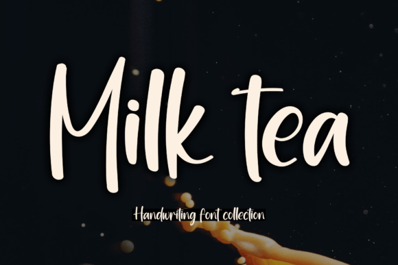 Milk Tea: A Handwritten Script Font for Editorial Charm