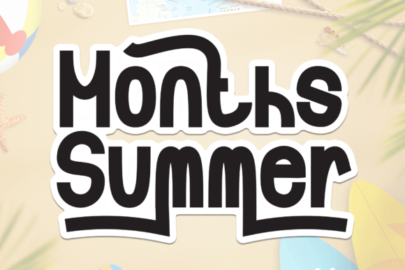Months Summer Font: A Handwritten Touch for Real Small Businesses