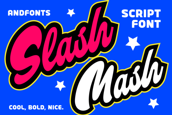 Slash Mash: A Bold, Retro Script Font for Standout Branding
