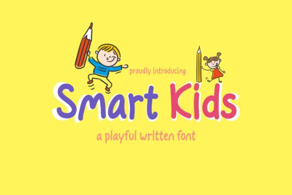 Smart Kids a Playful Written: A Font That Makes Joy Instantly Readable