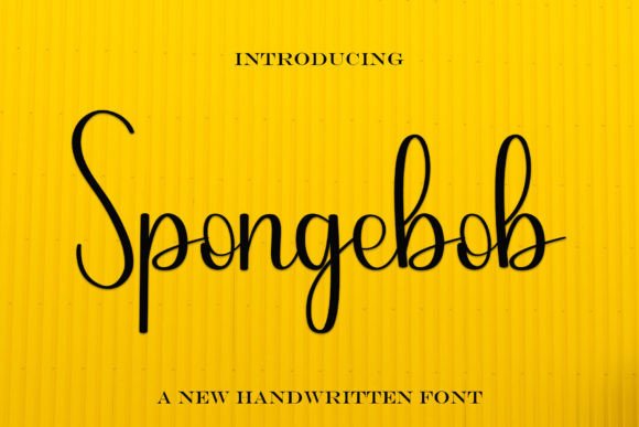 Spongebob: A Timeless Handwritten Font for Editorial Design