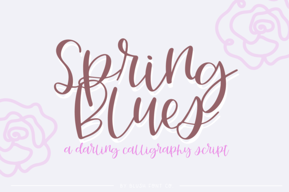 Spring Blues: A Playful Script Font for Memorable Branding