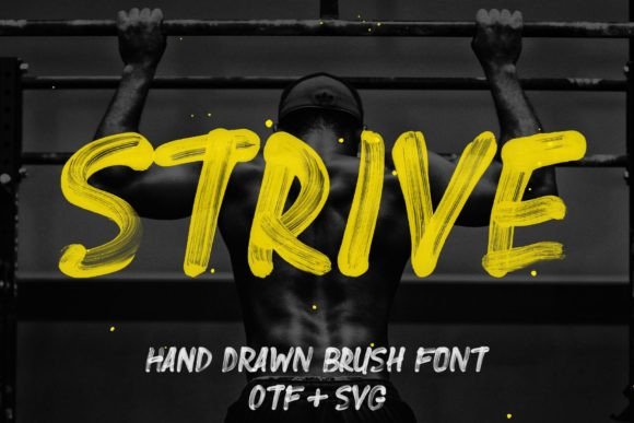 Strive: A Hand-Painted Sans Serif Font That Feels Human
