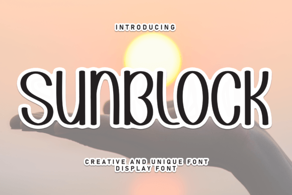 Sunblock: A Sweet Handwritten Display Font for Makers